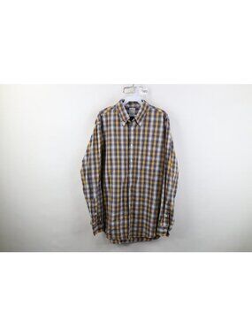 Vtg Brooks Brothers Mens Large Regent Original Cotton Button Down Shirt Plaid